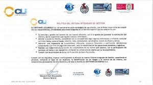 Política del SIG 2018 Gest